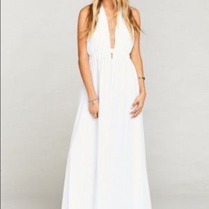 Show Me Your Mumu white maxi - beach wedding
